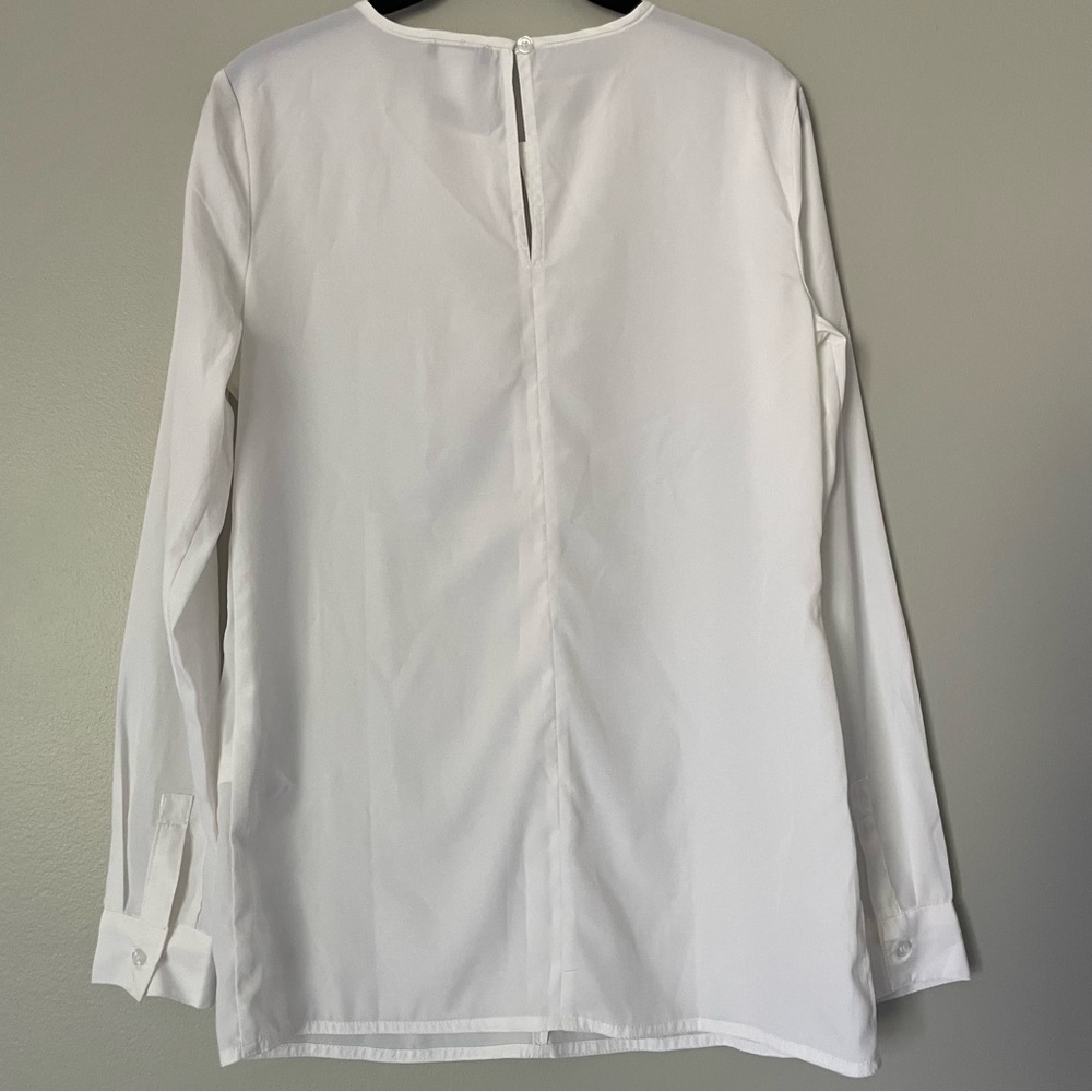 Venus Long Sleeve White Blouse - Picture 3 of 12